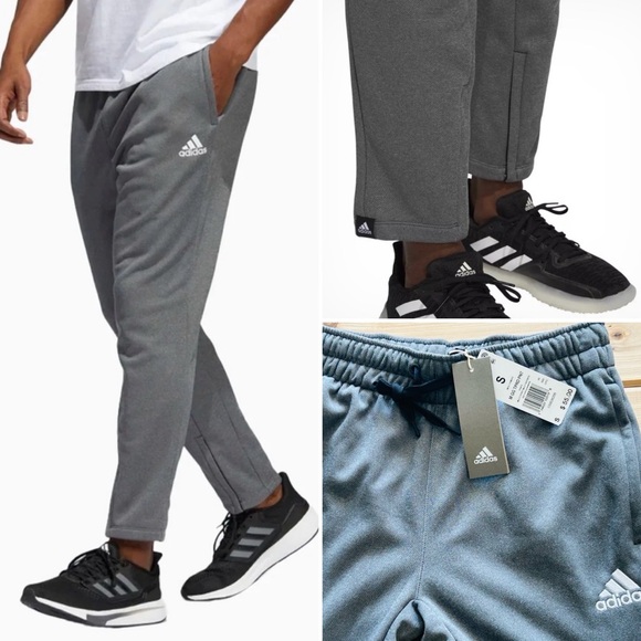 NEW Men’s Adidas Game and Go Tapered Sweatpants Size Small Gray NWT - Picture 1 of 11